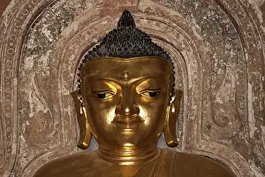 Gilded Buddha head, Ananda Temple