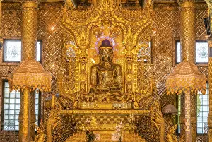 Gilded sitting Buddha, Nan Oo Buddha