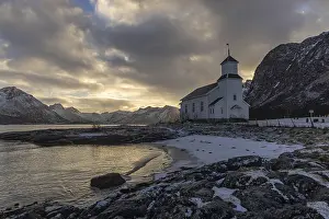 Gimsoy Kirke, Lofoten, Nordland, Norway