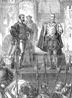Giovanni Carafa beheaded at the Tor di Nona prison along with two companions