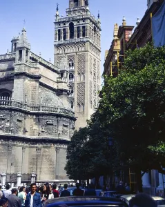 Giralda Tower Seville Cathedral 1976, Seville, Spain, Europe
