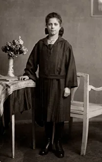 Girl's portrait, historical photo around 1930