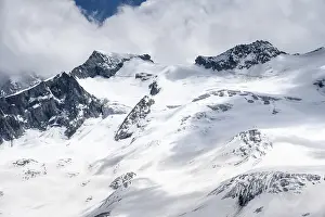 Glacial crevasses, Waxeggkees glacier