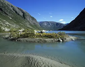 Glacial water, lake at Nigardsbreen