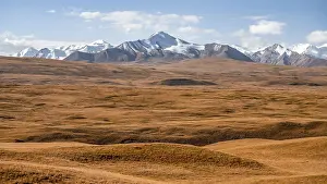 Glaciated and snow-capped mountains