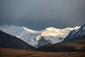 Glaciated and snow-covered mountains