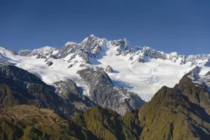 Glaciated summit of Mt Cook, Mount Cook National Park