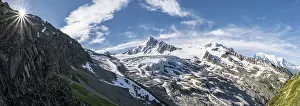 Glacier du Tour, Glacier and mountain peaks