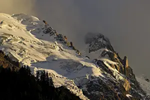 Glacier on the Mont-Blanc massif