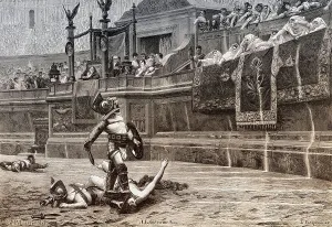 Gladiatorial Fights at the Colosseum