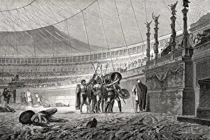 Gladiatorial Fights at the Colosseum