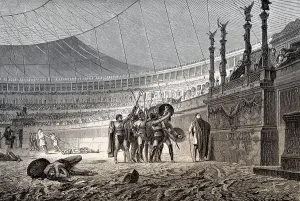 Gladiatorial Fights at the Colosseum