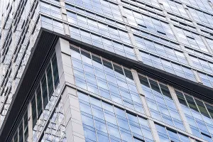 Glass building abstract background