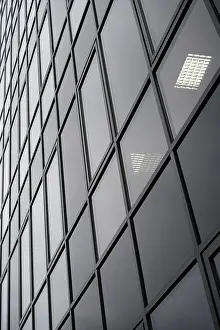 Glass facade of an office building in the city centre of Cologne