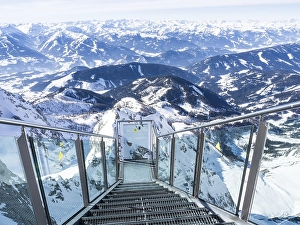 Glass platform, stairs to nowhere