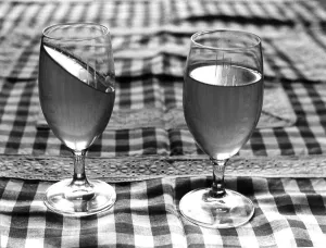 Two glasses of beer, ca. 1980s