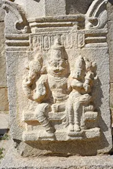 God and Goddess statues carved in Vitthala temple complex