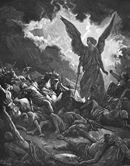 God's criminal judgment, The Angel of the Lord beats the army of the Assyrians