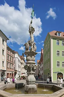 Goerlitz Georgsbrunnen at the Obermarkt