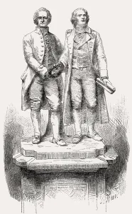 Goethe-Schiller monument, Weimar