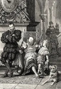 Goetz and his son Charles, scene from Goetz von Berlichingen