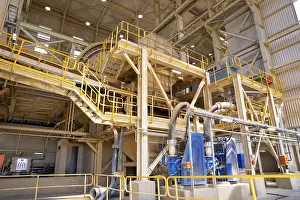 Gold mine processing plant equipment is seen from the inside