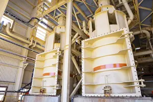 Gold mine processing plant equipment is seen from the inside