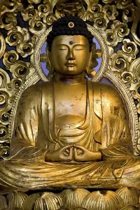 Category Buddhism Prints: Golden Buddha statue