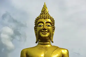 Golden Buddha Statue, detail, Wat Phra Yai Temple