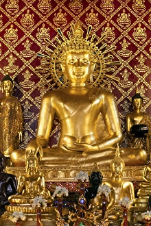 Category Buddhism Prints: Golden Buddha Statue in Wat Phra Singh