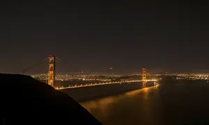 Golden Gate Bridge at night, San Francisco