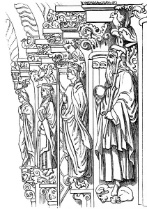 Golden Gate at St Mary's Cathedral in Freiberg