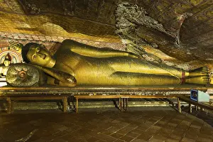 The golden temple of Dambulla is world heritage site and has a total of a total of 153 Buddha statues