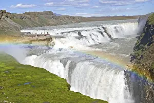 Golden waterfall, Gullfoss waterfall