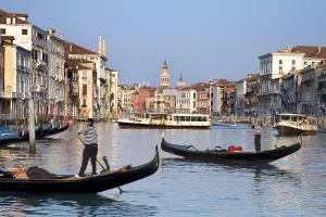 Gondolas on Canal Grande, Grand Canal