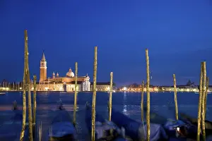 Gondolas in front of San Giorgio Maggiore