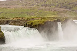 Gooafoss waterfall in northern Iceland<br> Goafoss waterfall in northern Iceland