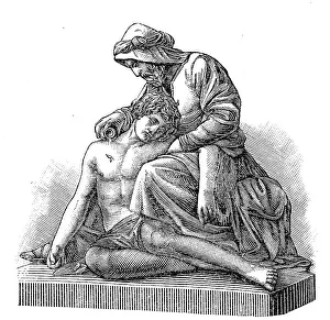 The Good Samaritan, monument by Karl Carl Kundmann
