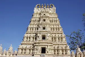 Gopuram of Hindu Temple, Mysore, Karnataka, India