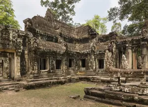 Gopuram with side wing, Banteay Kdei temple
