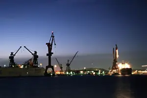 Gothenburg harbour in the evening, Sweden