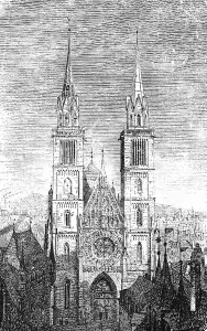 Gothic St Lawrence Church in Nuremberg