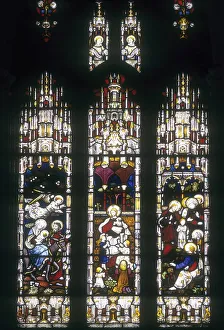 Gothic stained glass windows in St