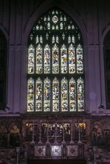 Gothic stained glass windows in St