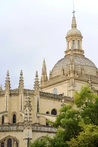 Gothic-style cathedral, historic old town