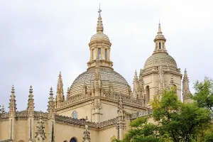 Gothic-style cathedral, historic old town