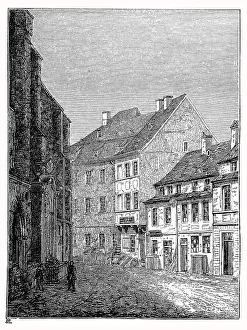 Gotthold Ephraim Lessing, home in Berlin Nikolaikirchhof 10
