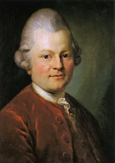 Gotthold Ephraim Lessing. Oil painting by Anton Graff (1727)