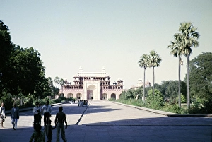 Grabmal von Akbar dem Grossen, Agra, Uttar Pradesh, Indien, im Jahr 1964