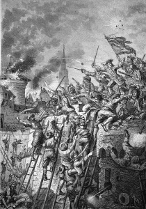 Graf Starkenberg defending Vienna against the Turks